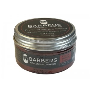 Крем для бритья с успокаивающим эффектом Barbers Sandalwood-Licorice Root, 100 мл